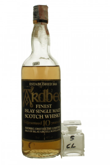 Ardbeg  SAMPLE 10 Years Old - Bot.70's-80's 5cl 40% SAMPLE 5 CL AMAZING WHISKY  !!!! IS NOT A FULL BOTTLE BUT SAMPLE