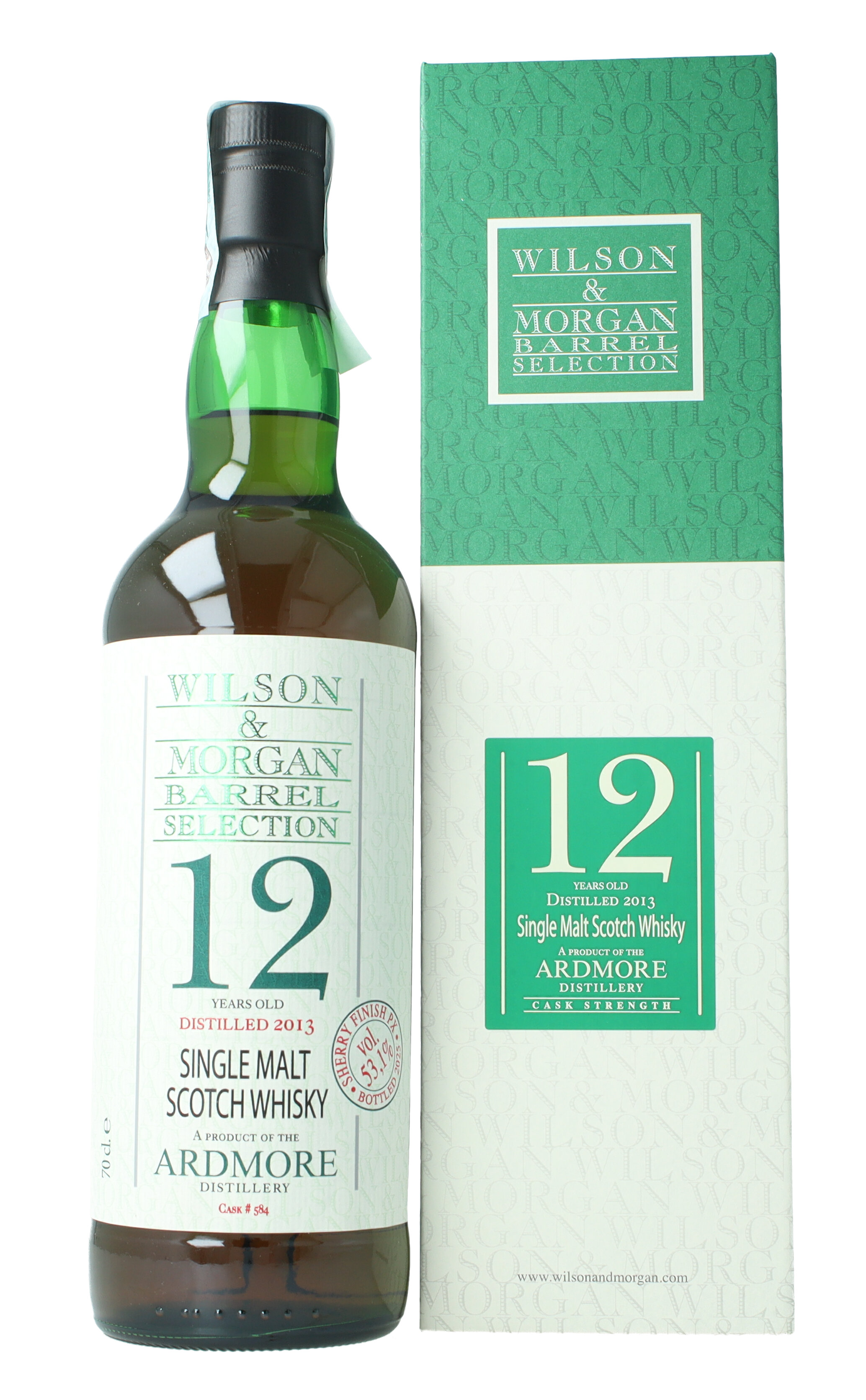 Ardmore Highland Scotch Whisky 12 years old 2013 2025 70cl 53.1
