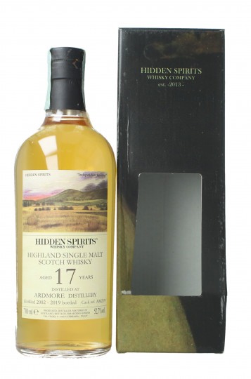 Ardmore Highland Scotch Whisky 17 year old 2002 2019 70cl 52.7% Hidden Spirits -