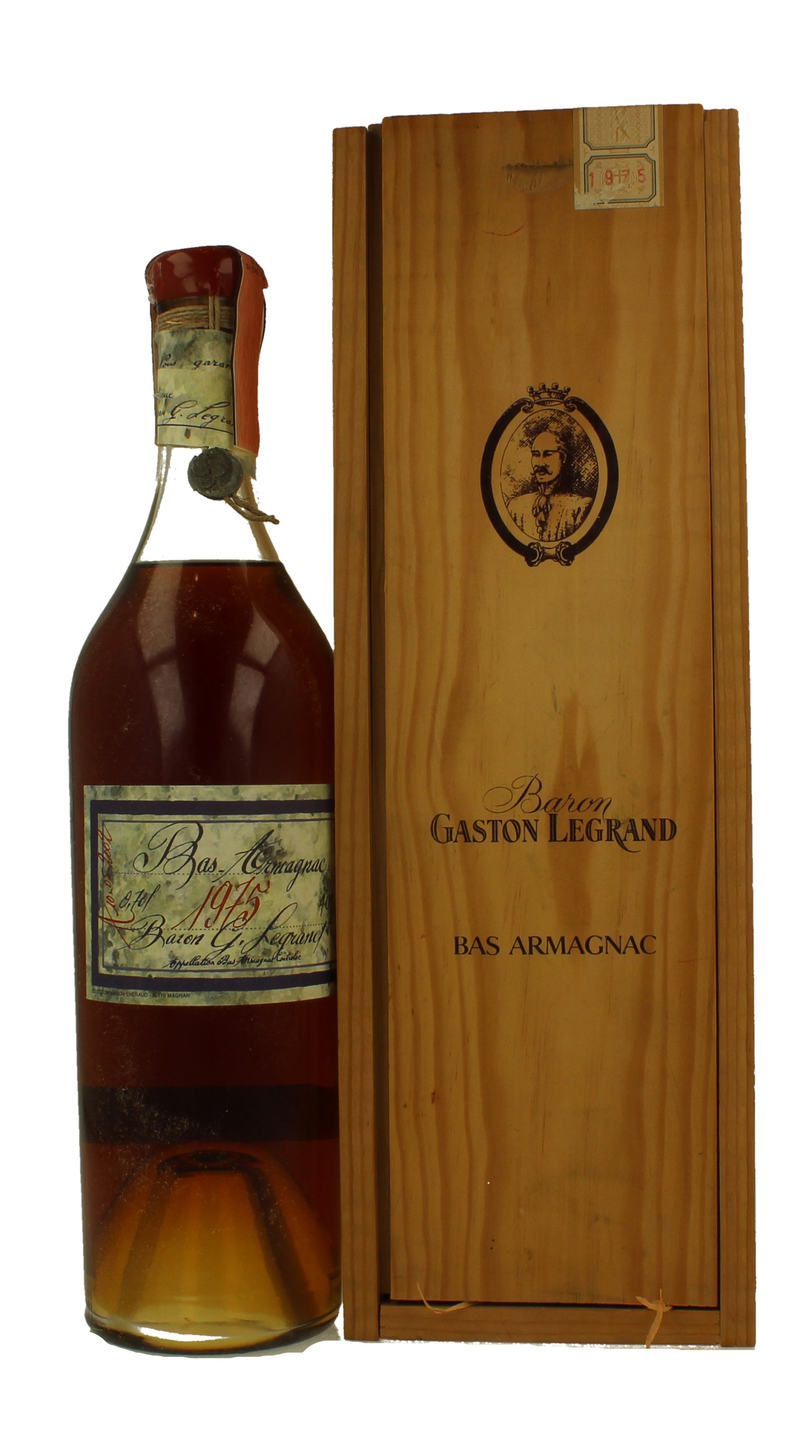 Armagnac Baron Gastone Legrand 1975 70cl 40% OB- - Products