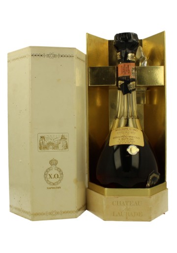 ARMAGNAC CHATEAU DE LAUBADE -crystal decanter xo Bot. 70/80's 70cl 40%