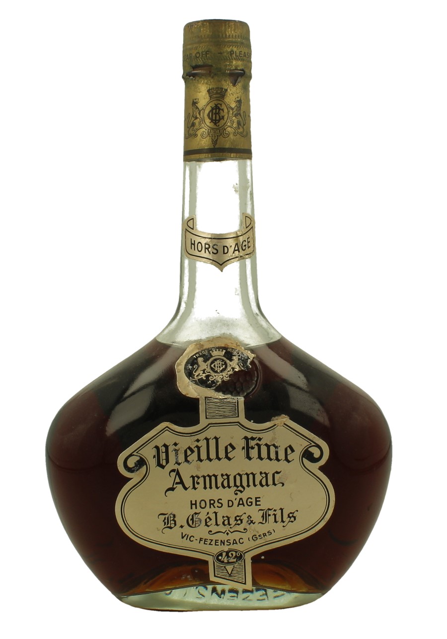ARMAGNAC GELAS HORS D'AGE bot 60/70's 75cl 42% - Products - Whisky