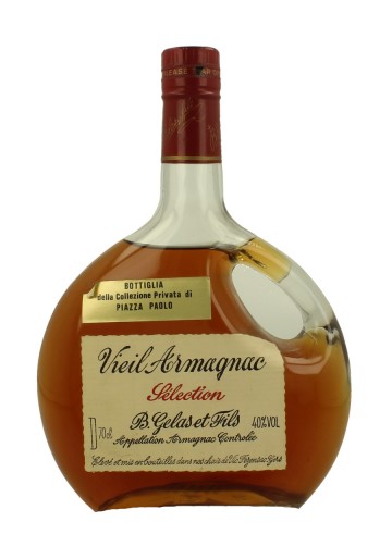 ARMAGNAC GELAS  SELECTION bot 60/70's  75cl 40%