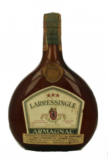 ARMAGNAC LARRESSINGLE  75CL 40% BOTTLED IN THE 60'S -70'S