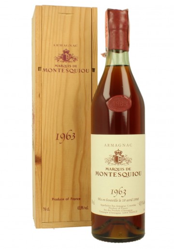 ARMAGNAC MARQUIS DE MONTESQUIOU 1963  1998  70 CL 43,9 %