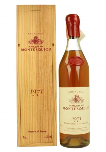 ARMAGNAC MARQUIS DE MONTESQUIOU 1971  2000 70 CL 44.9%