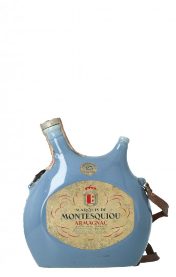 ARMAGNAC MARQUIS DE MONTESQUIOU 23 year old - Bot.60's or early 70's 75cl 40% OB  - Decanter ceramic