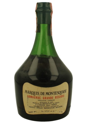 ARMAGNAC MARQUIS DE MONTESQUIOU bot 60/70's 40% GRANDE RESERVE