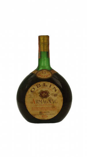 ARMAGNAC Oblin 15 years Old Bot 60/70's maybe 50's 75cl 40%