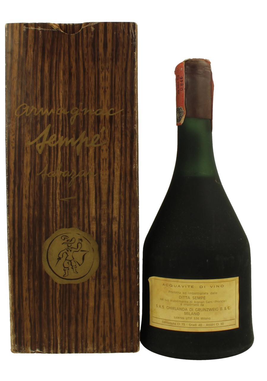 ARMAGNAC SEMPE VSOP 1961 75cl 40 Products Whisky Antique, Whisky