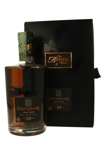 ARRAN 10 years old 1995 2005 70cl 46% ANNIVERSARY MALT 1995-2005