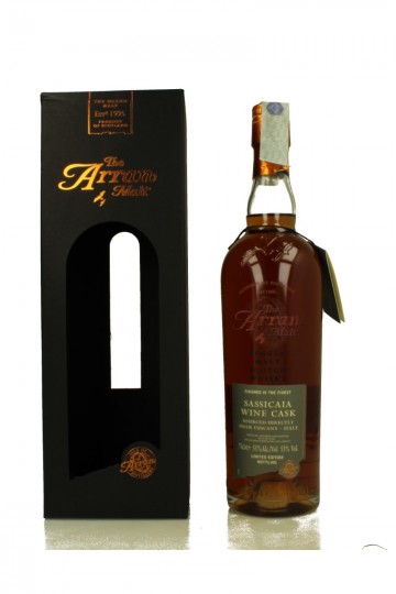 ARRAN 2008 70cl 55% limited edition Sassicaia Cask Finish