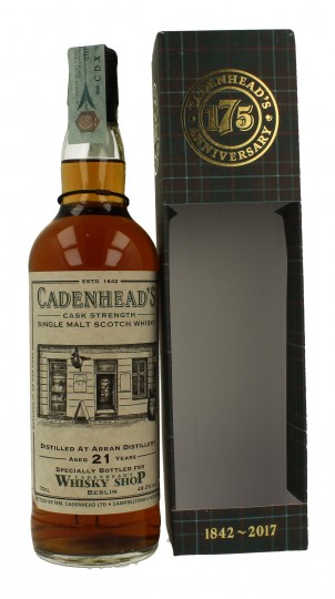 ARRAN 21 years old 1995 2017 70cl 49.5% Cadenhead's - whisky shop Berlin