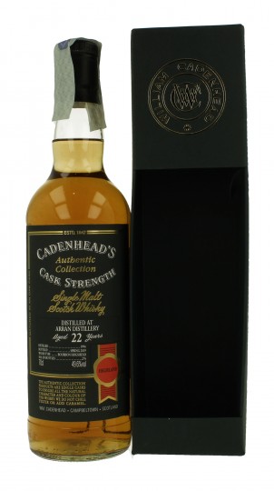 ARRAN 22 Years old 1996 2019 70cl 49.6% Cadenhead's - Authentic Collection