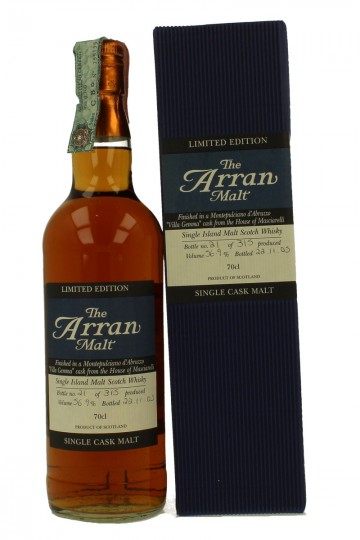 ARRAN 70cl 56.9% Montepulciano  cask bottled 2005