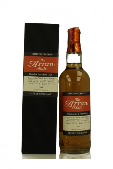 ARRAN 70cl 58.3% Finished in Rum Cask bottled 2004