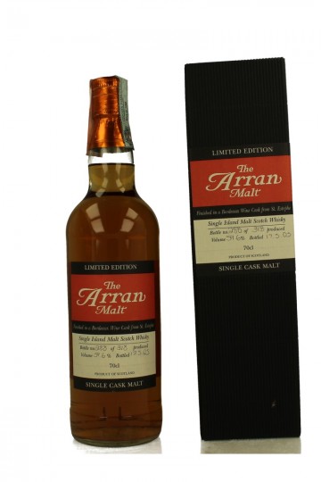 ARRAN 70cl 59.6% Bordeaux  cask finish bottled 2005