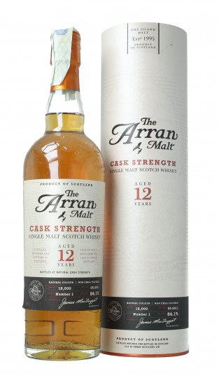 Arran Island  Scotch Whisky 12 Year old 2011 70cl 54.1% OB-