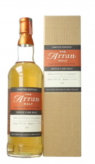 Arran Island  Scotch Whisky 2002 70cl 58.2% OB-Single Cask