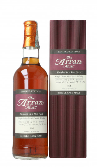 Arran Island  Scotch Whisky 2004 70cl 57.5% OB-port cask