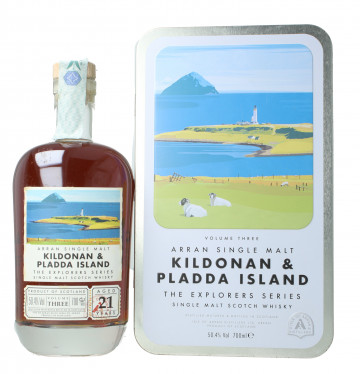 Arran Island  Scotch Whisky 21 year old 70cl 50.4% OB-Kildonan & Pladda