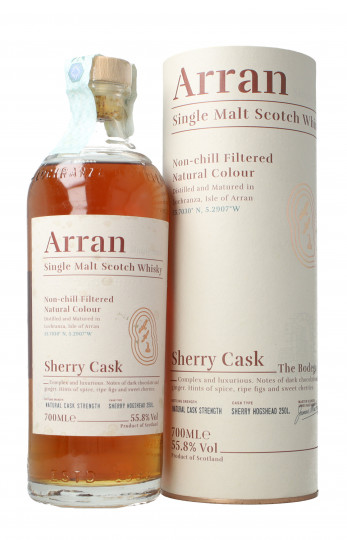 Arran Island  Scotch Whisky 70cl 55.8% OB-Natural color sherry cask