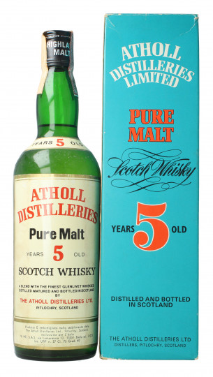 Atholl Highland Scotch Whisky 5 year old - Bot. in The 70's 75cl 48%