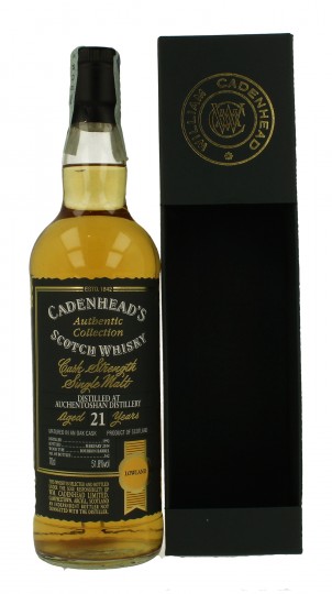 AUCHENTOSHAN 21 years old 1992 2014 70cl 51.8% Cadenhead's - Authentic Collection