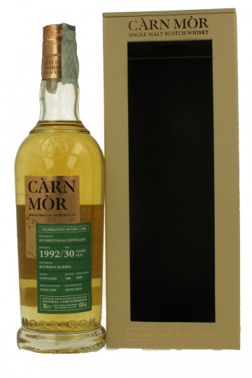 AUCHENTOSHAN 30  Years Old 1992 2022 70cl 42.8% Carn Mor Cask 1887/ 188 Bts