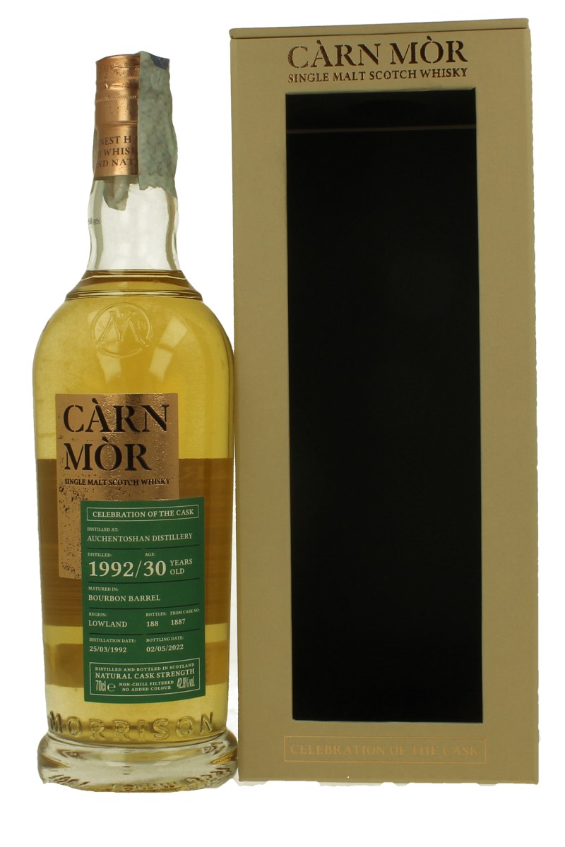 カーンモア オーヘントッシャン30年1992-2022 700ml 42.9％ AUCHENTOSHAN 30 Years Old 1992 2022 70cl 42.8% Carn Mor Cask