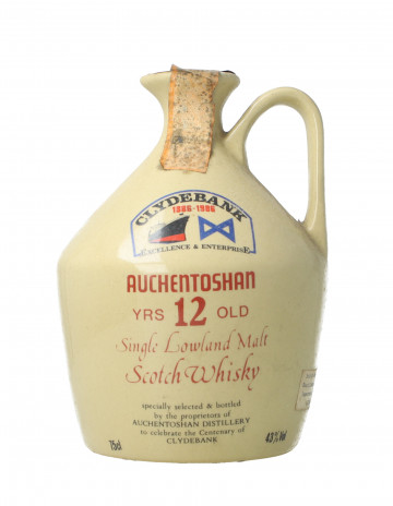 Auchentoshan Lowland  Scotch Whisky 12 year old 1986 75cl 43% Ceramic decanter