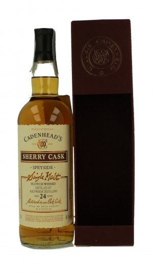 AUCHROISK 24 years old 1989 2014 70cl 56.5% Cadenhead's - SHERRY CASK