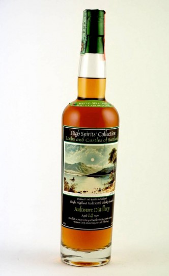 AULTMORE 14yo 1989 2003 70cl 46% High Spirits Lochs and Castles