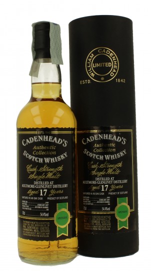 AULTMORE 17 Years Old 1989 2007 70cl 54.4% Cadenhead's - Authentic Collection