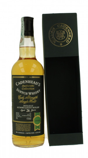 AULTMORE 26 years old 1989 2016 70cl 47.6% Cadenhead's - Authentic Collection