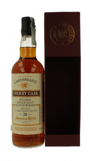 AULTMORE 28 years old 1989 2018 70cl 43.4% Cadenhead's - SHERRY CASK