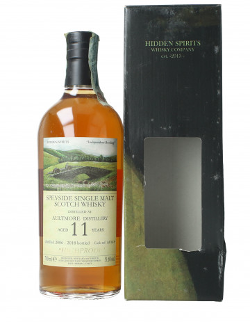 AULTMORE Highland Scotch Whisky 11 year old 2006 2018 70cl 51.6% Hidden Spirits -