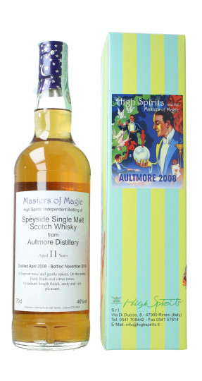 AULTMORE Highland Scotch Whisky 11 year old 2008 2019 70cl 46% High Spirits  -Master of magic