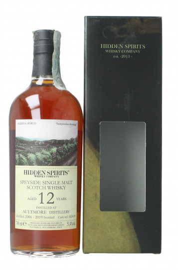 AULTMORE Highland Scotch Whisky 12 year old 2006 2019 70cl 51.4% Hidden Spirits -