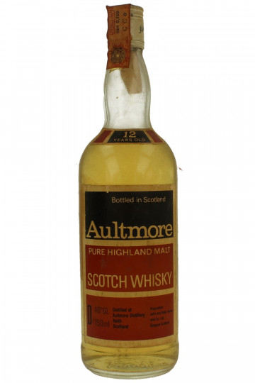 AULTMORE Highland Scotch Whisky 12yo bot 60/70's 75cl 40%
