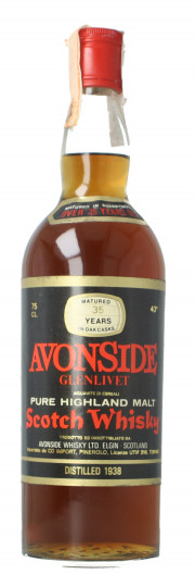 Avonside Glenlivet Speyside Scotch Whisky 35 year old 1938 75cl 43% Avonside Whisky LTD -