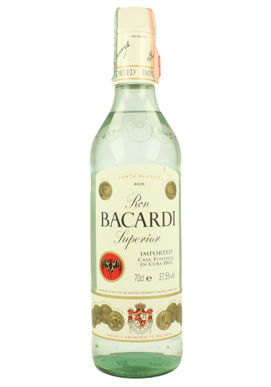 BACARDI Rum Bot.80\'s 70cl 37.5% OB - Jamaican Rum - Products - Whisky  Antique, Whisky & Spirits