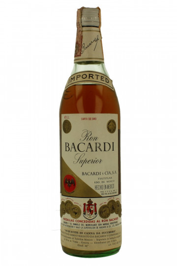 BACARDI Rum Hecho in Mexico - Bot.70's 75cl 40%