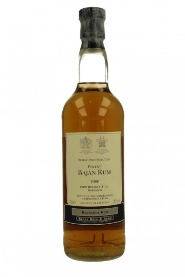 BAJAN RUM Rockey Still Barbados 1986 70cl 46% BERRY BROS & RUDD