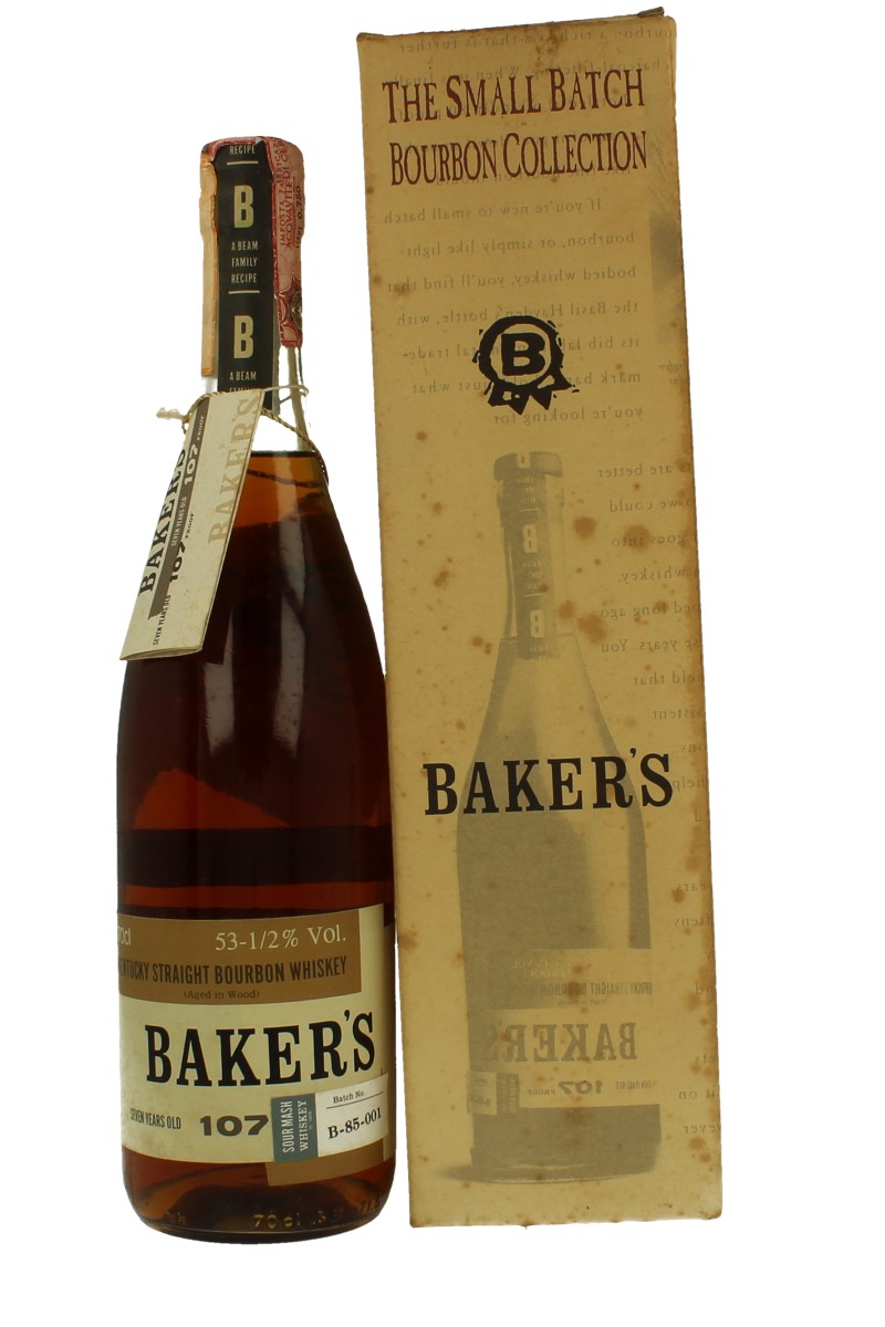 BAKER'S 107 proof Bot.Late 90's early 2000 70cl 107 Proof Batch B85