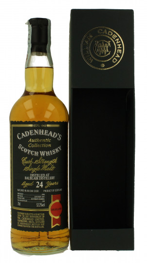 BALBLAIR 24 years old 1990 2015 70cl 52.2% Cadenhead's - Authentic Collection