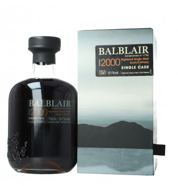 Balblair  Highland Scotch Whisky 2000 70cl 51% OB  -Single cask 1341