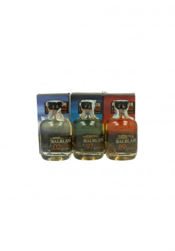 BALBLAIR  MINIATURE SET 1989-1997-2002 3 X 5CL 15 CL  46 %