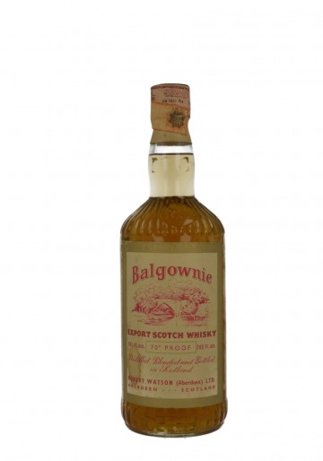 BALGOWNIE Export Bot.60/70's 26-2/3 Fl.Ozs 70°proof Robert Watson  - Blended