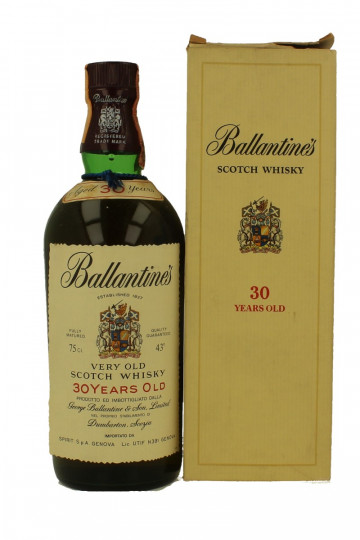 BALLANTINE'S 30 years Old imported in Italy 1979 75cl 43% OB - Blended